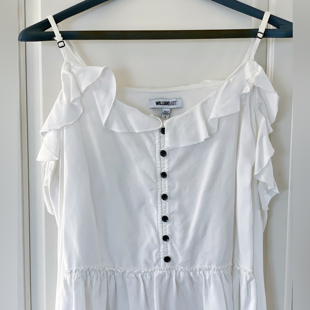 WILLIAM RAST Ruffle Trim Cold Shoulder Top/S - Picture 4 of 5